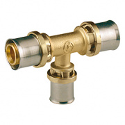 Тройник переходной Giacomini RM151 - 26x3.0 x 20x2.0 x 26x3.0 (прессовой, для металлопластик.труб)