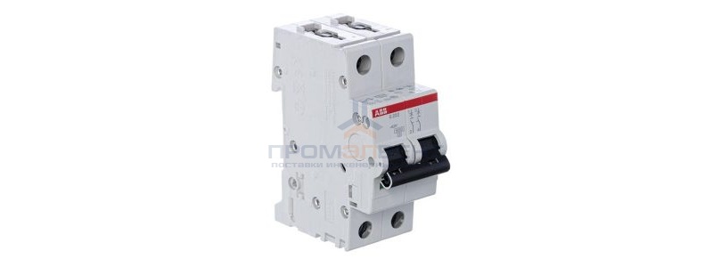 Автоматический выключатель 2-полюсный ABB S202 B50 (автомат электрический)