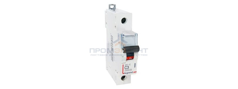 Автоматический выключатель Legrand DX3-E C3 1П 6000/6kA (автомат электрический)