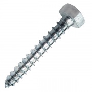 Шуруп-глухарь 6х50 по дереву с шестигранной головкой оцинкованный DIN571