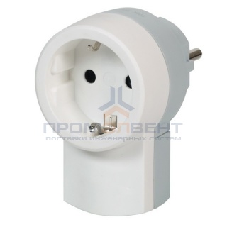 Вилка Legrand с заземлением 16А с розеткой