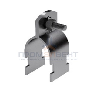 Разборный хомут для труб d 1, без изоляции