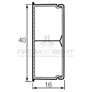 Мини кабель-канал 40x16 с перегородкой Legrand METRA (кабельный короб)