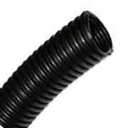 Труба ПНД гофрированная DKC д.50мм, лёгкая с протяжкой, цвет чёрный [бухта 15м]