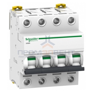 Автоматический выключатель Schneider Electric Acti 9 iC60N 4П 6A 6кА B (автомат)
