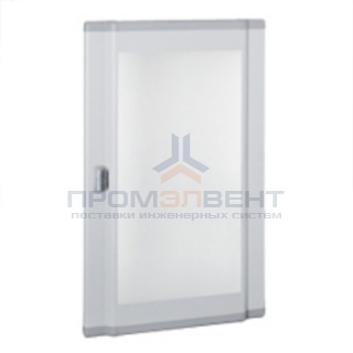 Дверь со стеклом выгнутая для шкафов Legrand XL3 160-400 высотой 1050мм 6 реек