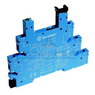 Розетка Finder 93.01.0.240 с винтовыми клеммами для реле 34 серии (с зажимной клетью)