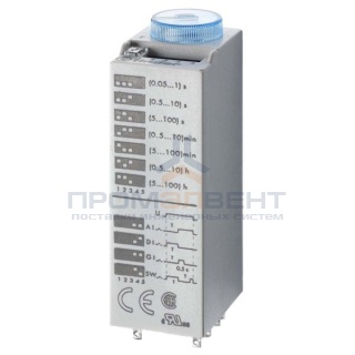 Миниатюрный встраиваемый таймер;  2CO 10A; Задержка ВКЛ (AI); Импульс при включении (DI); Фиксир.зад