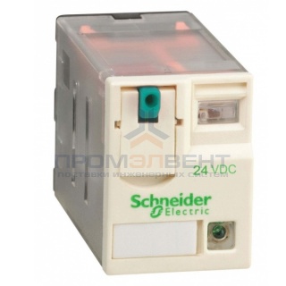 Миниатюрное реле Schneider Electric Zelio Relay  RXM 4 контакта, светодиод 24В DC 3A