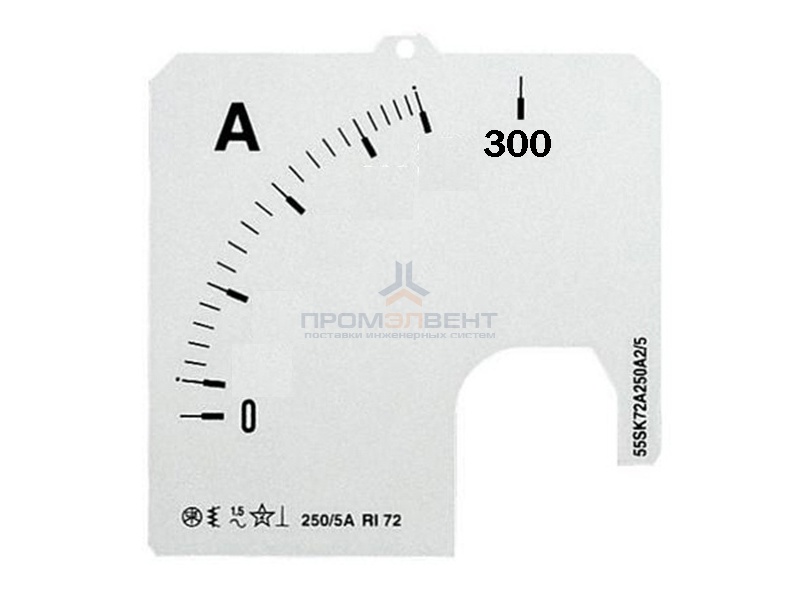 Шкала для амперметра ABB SCL 1/300A A1
