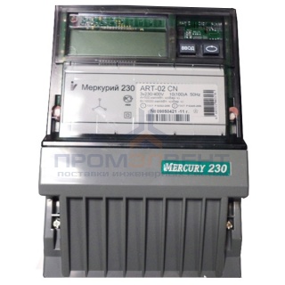 Электросчетчик Меркурий-230 10-100А 220/380В Кл.т.1,0/2,0 Мн,т. А/Р ЖКИ