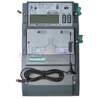 Электросчетчик Меркурий 234 АRTM-01 5-60А 220/380В Кл.т.1,0/2,0 Мн.т. А/Р ЖКИ Встр. реле GSM 2xRS485